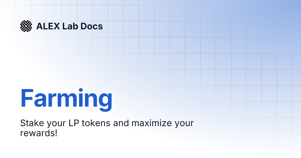 Farming | ALEX Lab Docs